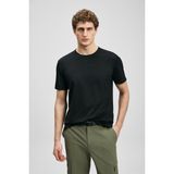 Lufian Erkek Fınto Modern Grafik T-Shirt 111020323 Siyah - 2XL