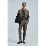 Lufian Erkek Jaques Spor Blazer Slim Fit Kahverengi Ceket 111140172