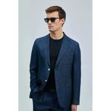 Lufian Erkek Jaques Spor Blazer Slim Fit Lacivert Ceket 111140172