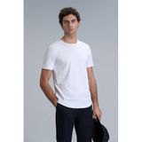 Lufian Erkek Junya Basic T-Shirt 111020203 Beyaz XL