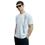 Lufian Erkek Justın Modern Grafik T-Shirt 111020231 Beyaz