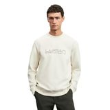 Lufian Erkek Luther Sweatshirt 112030171 Ekru - M