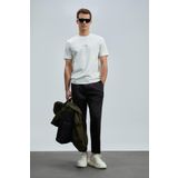 Lufian Erkek Marcus Modern Grafik T-Shirt 111020235 Kırık Beyaz