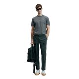 Lufian Erkek Marcus Modern Grafik T-Shirt 111020235 Koyu Yeşil