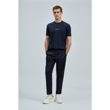 Lufian Erkek Marcus Modern Grafik T-Shirt 111020235 Lacivert