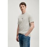 Lufian Erkek Marcus Modern Grafik T-Shirt 111020322 Taş - XL