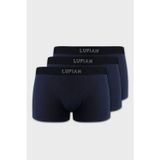 Lufian Erkek Mark 3 Adet Modal Dikişsiz Boxer 111080035 Lacivert