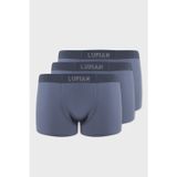 Lufian Erkek Mark 3 Adet Modal Dikişsiz Boxer 111080035 Mavi