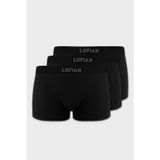 Lufian Erkek Mark 3 Adet Modal Dikişsiz Boxer 111080035 Siyah