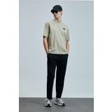 Lufian Erkek Mask Modern Grafik T-Shirt 111020248 Bej