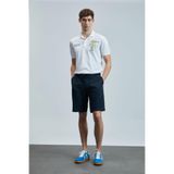 Lufian Erkek Oversized Polo Tişört Kırık Beyaz