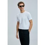 Lufian Erkek Pablo Modern Grafik T-Shirt 111020265 Beyaz