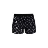LUFIAN Erkek Pamuklu Boxer, Siyah, 2XL