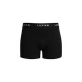 LUFIAN Erkek Pamuklu Boxer, Siyah, XL