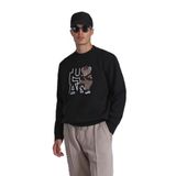 Lufian Erkek Pıtcher Sweatshirt 112030138 Siyah L