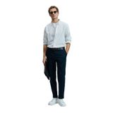 Lufian Erkek Plus Smart Slim Fit Chino Pantolon 111190339 Lacivert