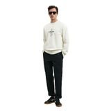 Lufian Erkek Sımba Sweatshirt 112030175 Kırık Beyaz