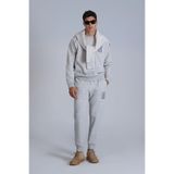 LUFİAN Erkek Slim Fit Eşofman Altı, Yüksek Bel, Gri, L