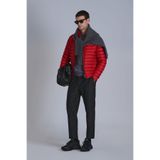 LUFİAN Erkek Slim Fit Mont, Kırmızı, 48 Beden