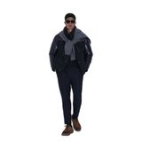 LUFİAN Erkek Slim Fit Mont, Lacivert, 56 Beden
