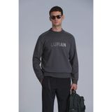 LUFİAN Erkek Slim Fit Sweatshirt, Haki, XL