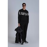 LUFİAN Erkek Slim Fit Yüksek Bel Eşofman Altı, Siyah, XXL