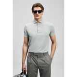 Lufian Erkek Spencer Hi- Tech Performance Dikişsiz Polo T-Shirt 111040240 Açık Gri - 3XL