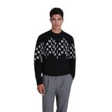 LUFİAN Erkek Sweatshirt, Bisiklet Yaka, Uzun Kol, Siyah, XL