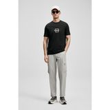 Lufian Erkek Thınk Modern Grafik T-Shirt 111020310 Siyah - 4XL