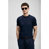 Lufian Erkek Tıno Modal Karışımlı Kazak 111090156 Koyu Lacivert - 2XL