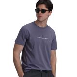 Lufian Erkek Tony Modern Grafik T-Shirt 111020190 Vizon XXL