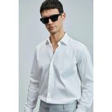 Lufian Farem Erkek Basic Gömlek Regular Fit Beyaz - XS