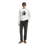 Lufian Federic Kadife Erkek Chino Pantolon Comfort Fit, Haki, 46 Beden
