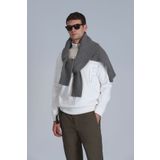 Lufian Focus Erkek Sweatshirt Kırık Beyaz