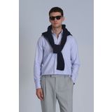 Lufian Frederik Erkek Basic Gömlek Slim Fit Açık Mavi