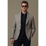 Lufian Gabrıel Spor Erkek Blazer Ceket Slim Fit Deve Tüyü - 48