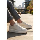 Lufian Gage Erkek Casual Sneaker Yüksek Taban Ayakkabı Beyaz