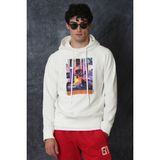 Lufian General Kırık Beyaz Erkek Sweatshirt