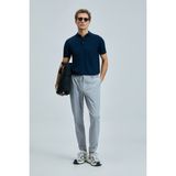 Lufian Glen Smart Erkek Chino Pantolon Slim Fit - Gri - 46