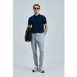 Lufian Glen Smart Erkek Chino Pantolon Slim Fit Gri