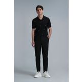 Lufian Glen Smart Erkek Chino Pantolon Slim Fit Siyah