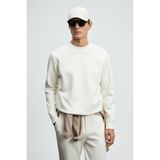 Lufian Grand Erkek Sweatshirt Kırık Beyaz