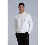 Lufian Grant Erkek Sweatshirt Kırık Beyaz