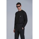 Lufian Grant Erkek Sweatshirt Siyah - 3XL
