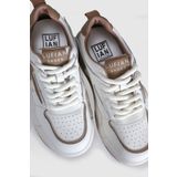 Lufian Hakiki Deri Bağcıklı Comfort Taban Kadın Sneaker Ayakkabı Bej