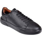 Lufian Hakiki Deri Erkek Spor Ayakkabı Sneaker Luf-Tommy Siyah