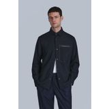 Lufian Hard Erkek Basic Gömlek Slim Fit Koyu Lacivert