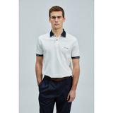 Lufian Hold Smart Erkek Polo Tişört - Kırık Beyaz - XL