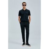 Lufian Hold Smart Erkek Polo Tişört Siyah - 4XL