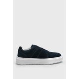 Lufian Jaques Erkek Deri Sneaker Ayakkabı - Lacivert - 42